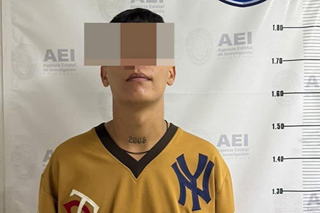 La Agencia Estatal de Investigación detuvo en Nuevo Casas Grandes a Edwin Martin F. E., de 18 años, presunto responsable de robo agravado. Fue puesto a disposición del Juez de Control del Distrito Judicial Galeana.