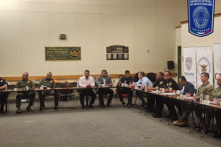La AEI y la Fiscalía de Operaciones Estratégicas participaron en una reunión binacional en El Paso, Texas, para evaluar resultados de operativos contra migración ilegal, drogas y armas en la frontera.