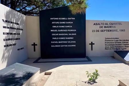 A 60 años del asalto al cuartel militar de Madera, Chihuahua, se realizó una ceremonia con la presencia de la CNDH y el senador Fernández Noroña.