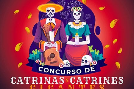 El Gobierno de NCG invita al Concurso de Catrinas y Catrines Gigantes en el marco del Día de Muertos. Se premiará a los tres mejores trabajos con 15,000, 10,000 y 5,000 pesos. Inscripciones en Presidencia Municipal.