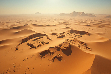 Tecnología de radar 3D permitió descubrir en el Sahara una ciudad enterrada con templos, viviendas y un sistema de irrigación avanzado, revelando una civilización perdida.