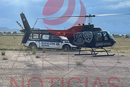 Un helicóptero de la SSPE llegó a NCG para sumarse a los operativos de seguridad tras la agresión contra el comandante de la AEI en la zona Noroeste.