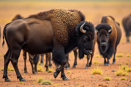 Rancho El Uno, en la Reserva de Janos, Chihuahua, protege 18,546 hectáreas y alberga más de 460 bisontes americanos, símbolo de conservación binacional.