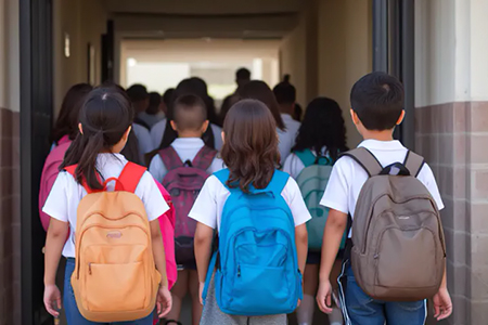Más de 700 mil estudiantes de nivel básico regresaron a clases este lunes en Chihuahua, en un día lluvioso y con tráfico intenso en la capital.
