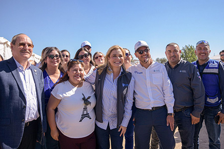 La gobernadora Maru Campos supervisó las obras de agua potable en el ejido El Sauzal, Ciudad Juárez, que beneficiarán a más de 1,700 familias con una inversión superior a 130 mdp.