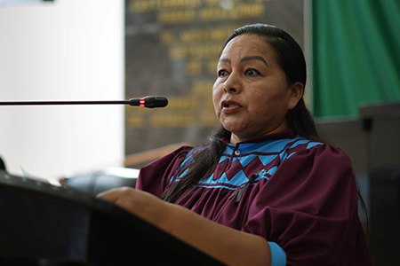 La diputada Edith Palma Ontiveros pidió reforzar la coordinación entre autoridades para enfrentar la violencia y el desplazamiento en Guachochi y la Sierra Tarahumara.