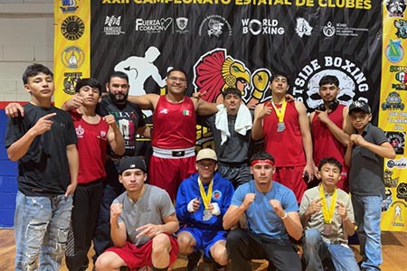 Silva Boxing de Puerto Palomas brilló en el Torneo Estatal de Boxeo, obteniendo varias medallas y dejando en alto el nombre de su comunidad.