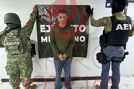 En operativo conjunto, la AEI y la Sedena detuvieron en Nuevo Casas Grandes a un hombre acusado de tentativa de feminicidio.