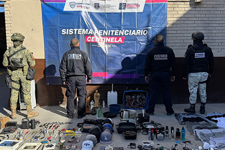 La SSPE realizó una revisión extraordinaria en el Cereso No. 3 de Ciudad Juárez, asegurando objetos prohibidos y reforzando la seguridad penitenciaria.