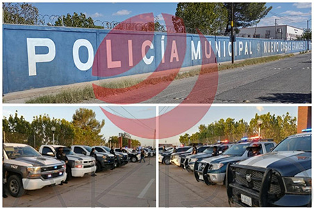 Durante su visita a Nuevo Casas Grandes, Cruz Pérez Cuéllar bromeó sobre el control de la SSPE en Seguridad y Vialidad, en un evento donde entregó apoyos a familias afectadas por las lluvias.