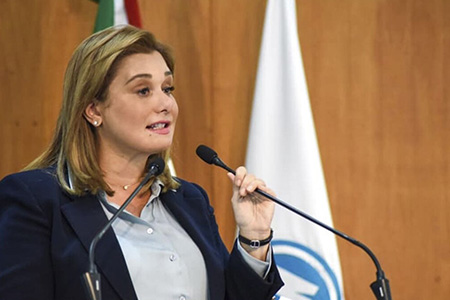 Maru Campos negó que exista un acuerdo con la Federación para ceder agua a Estados Unidos y aseguró que defenderá los recursos de Chihuahua.