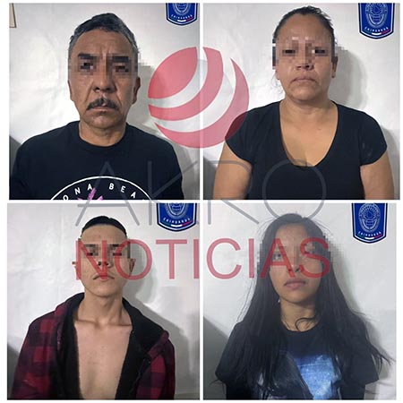 Cuatro personas fueron detenidas en Puerto Palomas tras un operativo de la AEI, donde se aseguraron armas de fuego, droga y un vehículo sin placas.