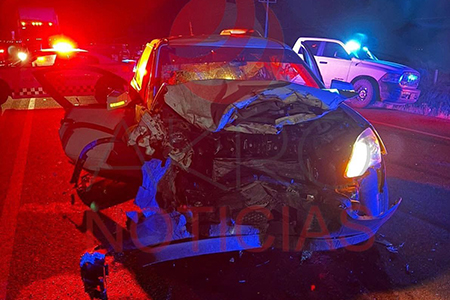 Tres personas murieron en un choque frontal en el tramo Nuevo Casas Grandes a Janos. Un matrimonio menonita y el otro conductor fallecieron tras el fuerte impacto en el kilómetro 253.