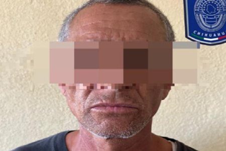 Elementos de la Fiscalía detienen a Juan Alberto P. M. por daños y amenazas contra su expareja en Ascensión, Chihuahua.