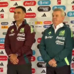 Javier Aguirre y Rafael Márquez en la conferencia de prensa de su presentación como parte del equipo técnico de la Selección Mexicana.