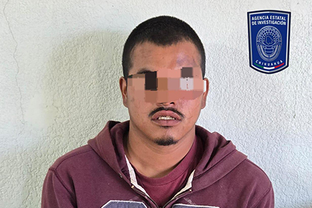 Yahir M.N., de 32 años, fue detenido en Ascensión, Chihuahua, por presunto abuso sexual contra una joven de 18 años. El arresto se dio en flagrancia.