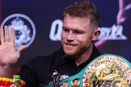 Canelo Álvarez marcó 167.1 lbs en el pesaje oficial en Riad, quedando listo para enfrentar a William Scull por la unificación de títulos supermedianos. El combate será este 3 de mayo.