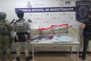 Autoridades aseguraron en Ciudad Juárez 82.5 kg de marihuana, 11.4 kg de fentanilo, un rifle y un vehículo en operativo contra el narcotráfico. El hallazgo fue en Las Palmas.