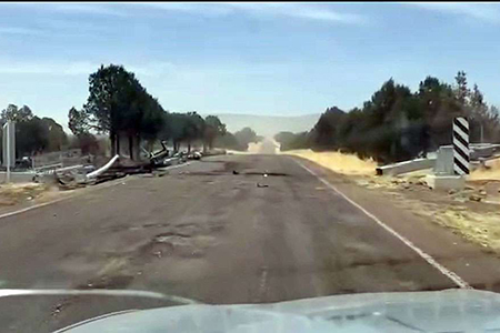 Sistema de videovigilancia Centinela fue atacado en Madera: cortaron la energía y derribaron estructura con cámaras. SSPE implementa operativo para dar con los autores del sabotaje.