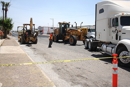 Continúa la rehabilitación de vialidades en Nuevo Casas Grandes. Recientemente se renovó un tramo importante de la avenida Obregón, beneficiando a miles de conductores.