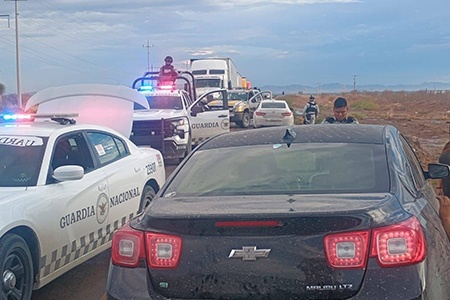 Se reporta desbordamiento de agua en el tramo Ascensión–Ciudad Juárez entre los kms 146 y 149. Autoridades piden extremar precauciones o evitar la zona por el alto riesgo para automovilistas.