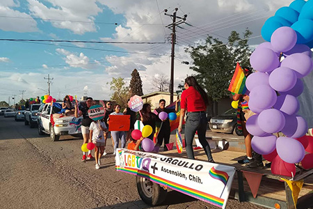Este viernes 28 de junio se realizará la 5ta Marcha de la Diversidad Sexual en Ascensión, Chihuahua. Inicia a las 6 PM en calle Tabasco y Av. México. Evento por la inclusión y respeto a la comunidad LGBT+.