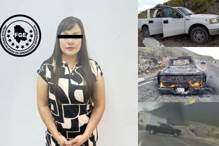 Detienen en Nuevo Casas Grandes a María del Rosario C. H., “La Manzanita”, abogada acusada de participar en la emboscada en Janos donde murieron un jefe del INM y dos agentes estatales.