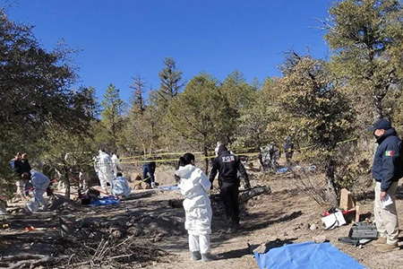 La Fiscalía de Chihuahua identificó a tres hombres hallados en fosas clandestinas de El Willy, Casas Grandes. Las víctimas tenían 19, 23 y 42 años. Se continúan trabajos forenses en la zona.