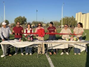 La alcaldesa Edith Escárcega entrega nueva unidad deportiva en la colonia Obrera de NCG. El proyecto fue elegido por votación ciudadana y recibió una inversión superior a 4 millones de pesos.