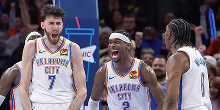 El Thunder está a una victoria de consagrarse campeón de la NBA por primera vez. Jalen Williams y Shai Gilgeous-Alexander lideran a Oklahoma, mientras Haliburton es duda para Pacers.