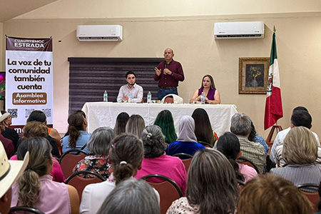 Cuauhtémoc Estrada realiza asamblea en Madera con vecinos de Nicolás Bravo y Largo Maderal para escuchar propuestas y presentar iniciativas de Morena.