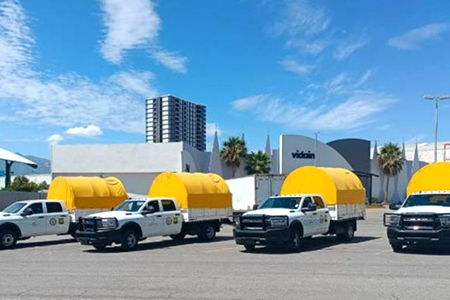 La Conanp recibió cuatro camionetas todo terreno del Ejército de EE.UU. para combatir incendios forestales en áreas protegidas de Chihuahua como Janos, Papigochic y Tutuaca.