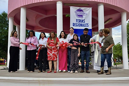 Con la presencia de 90 expositores y música en vivo, arrancan las Ferias Regionales en Nuevo Casas Grandes, impulsadas por la presidenta municipal Edith Escárcega. Estarán todo el fin de semana.