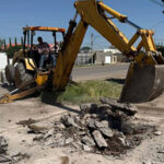 Ante las recientes inundaciones, el Gobierno de Nuevo Casas Grandes, liderado por Edith Escárcega, inicia la construcción de pozos de absorción en 5 puntos clave.