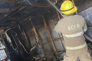 Un incendio destruyó por completo un expendio de vinos y licores en Buenaventura, Chihuahua. Bomberos voluntarios sofocaron las llamas, pero las pérdidas fueron totales. Autoridades investigan las causas del siniestro ocurrido en la avenida Anáhuac.