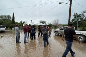 El río Piedras Verdes se desbordó en Colonia Juárez provocando inundaciones severas. Autoridades desalojaron a familias y cerraron el paso al afluente.
