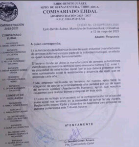 La maquiladora Yazaki cerró su planta en el Ejido Benito Juárez tras 15 años de operación, dejando sin empleo a más de 200 familias por un conflicto con el Comisariado Ejidal.