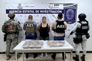 Ejército Mexicano y Guardia Nacional aseguraron 6.6 kg de fentanilo y 5.2 kg de metanfetamina en Ciudad Juárez; una persona fue detenida y puesta a disposición de las autoridades.