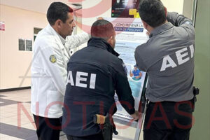 La FEM zona Noroeste realizó en Nuevo Casas Grandes la pega de carteles informativos para prevenir la trata de personas, con apoyo de la OIM.