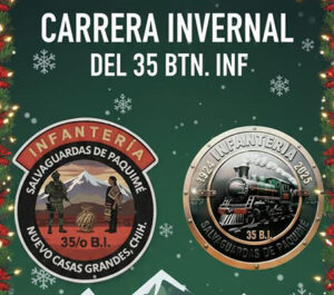El 35/o Batallón invita a la Carrera Invernal 2025 con rutas de 5 y 10 km este 30 de noviembre. Evento gratuito para todas las edades en un ambiente familiar.