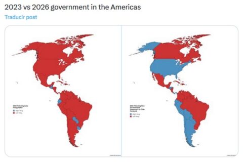 La victoria de la derecha en Chile con José Antonio Kast reconfigura el mapa político de América y refleja un retroceso de los gobiernos de izquierda.
